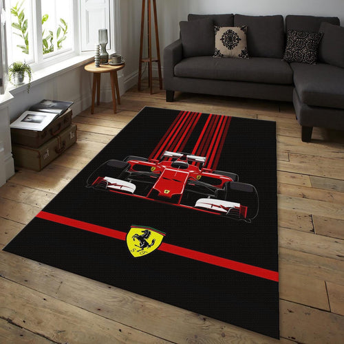 Ferrari F1 Rug, Ferrari F1 Racing Car Rug