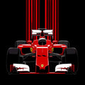 Ferrari F1 Rug, Ferrari F1 Racing Car Rug