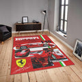 Ferrari F1 Rug Ferrari F1 Car Rug Formula 1 Racing Carpet for