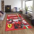 Ferrari F1 Rug Ferrari F1 Car Rug Formula 1 Racing Carpet for