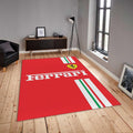 Ferrari F1 Rug, Ferrari F1 Rug: Custom Team Racing Car Carpet