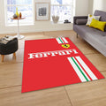 Ferrari F1 Rug, Ferrari F1 Rug: Custom Team Racing Car Carpet