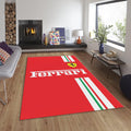 Ferrari F1 Rug, Ferrari F1 Rug: Custom Team Racing Car Carpet
