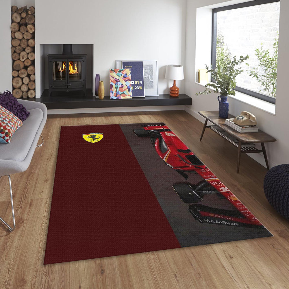 Ferrari F1 Rug, Ferrari F1 Racing Car Rug