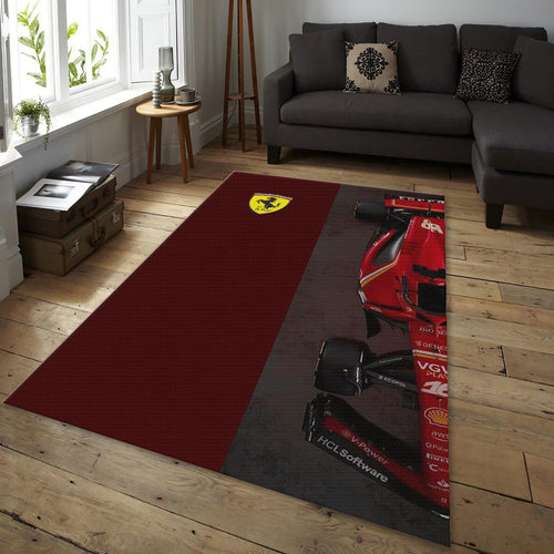 Ferrari F1 Rug, Ferrari F1 Racing Car Rug