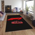 Ferrari F1 Rug, Ferrari F1 Racing Rug: Custom Team Garage Carpet