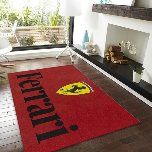 Ferrari F1 Rug Ferrari Rug Formula 1 Racing Carpet for Garage &