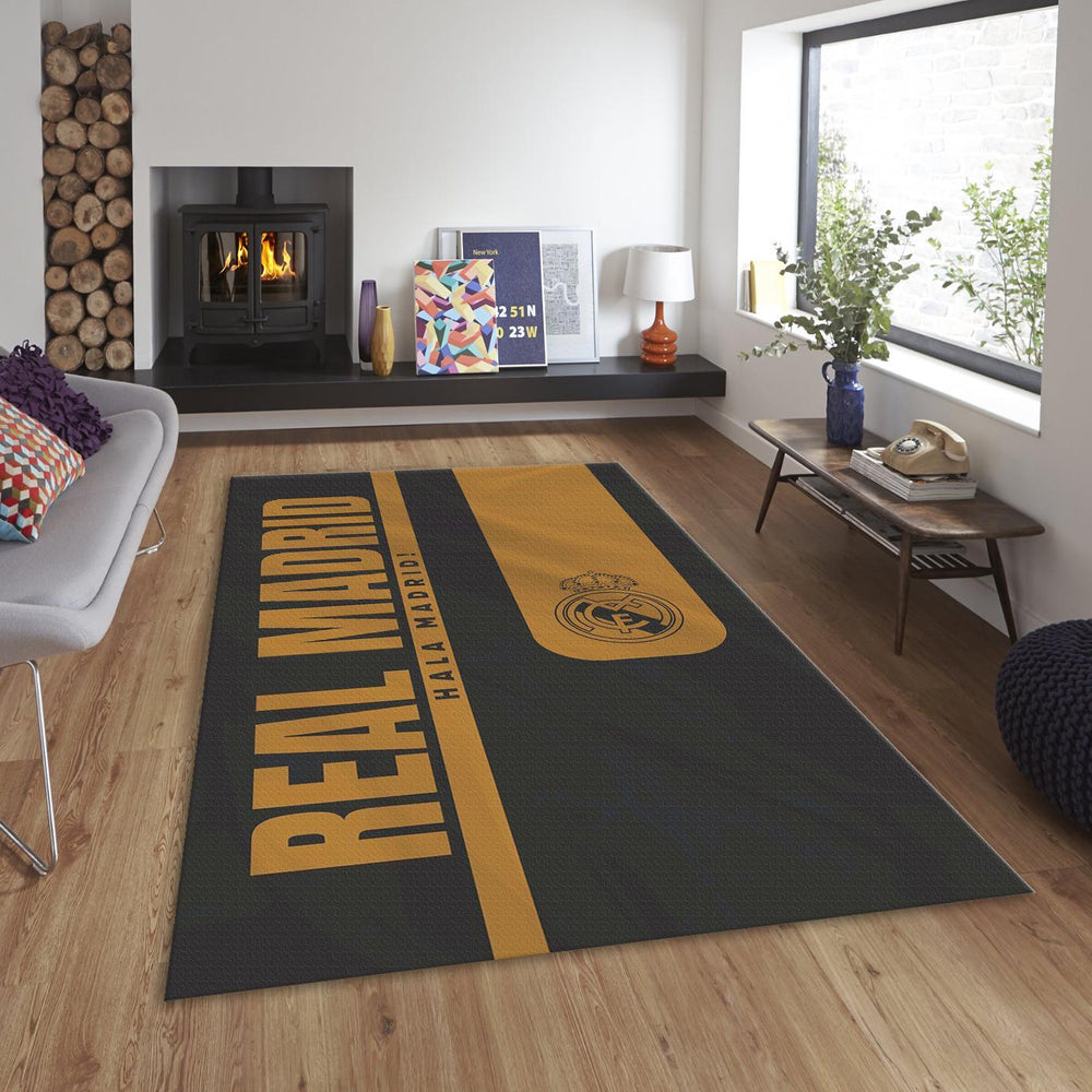 Real Madrid Rug, Real Madrid Football Rug: Vintage Style