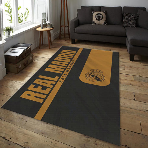 Real Madrid Rug, Real Madrid Football Rug: Vintage Style