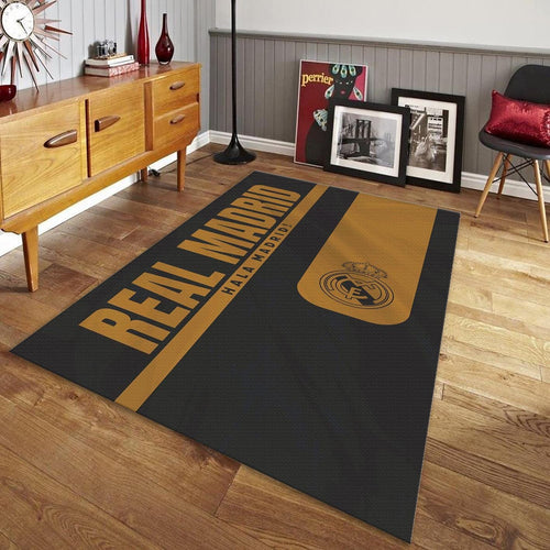 Real Madrid Rug, Real Madrid Football Rug: Vintage Style