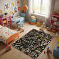 Art Rug Abstract rug Shapes Carpet Rothko Style Non-Slip Washable
