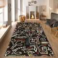Art Rug Abstract rug Shapes Carpet Rothko Style Non-Slip Washable