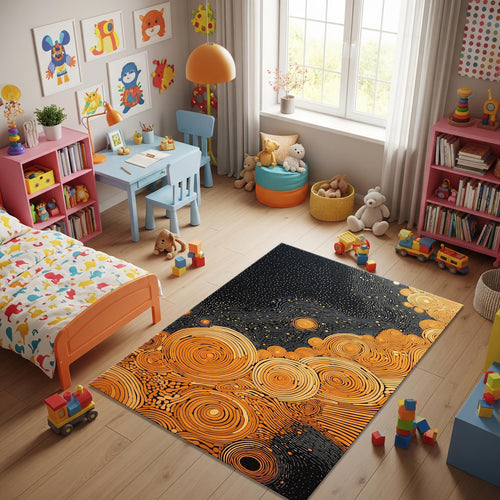 Art Rug Abstract rug Shapes Carpet Rothko Style Non-Slip Washable