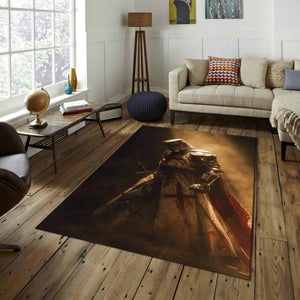 Knight Rug Middle Ages Rug Art Rug Abstract rug Non-Slip Washable