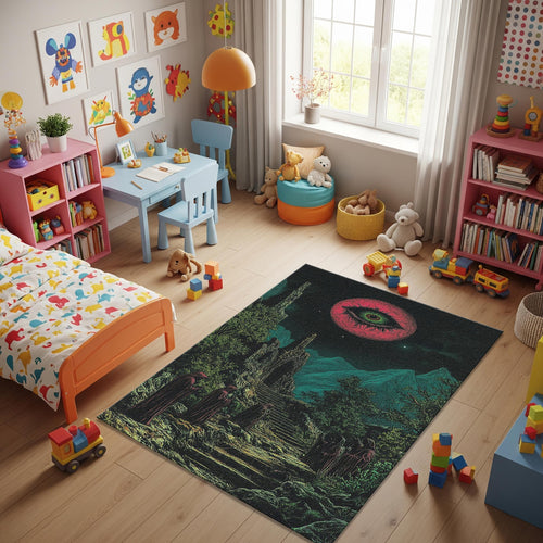 Eye Rug Illuminati Rug Abstract rug Rothko Style Non-Slip