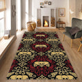 Skull Rug Floral Rug Gothic Rug Art Rug Abstract rug Non-Slip