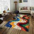 Abstract rug, Abstract Forms Accent Carpet