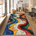 Abstract rug, Abstract Forms Accent Carpet
