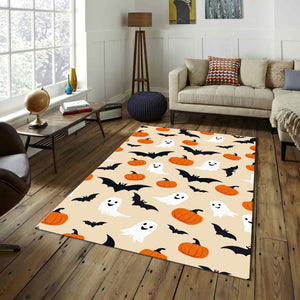 Pumpkin Rug Bat Rug Modern Abstract rug Non-Slip Washable
