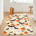 Pumpkin Rug Bat Rug Modern Abstract rug Non-Slip Washable