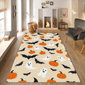 Pumpkin Rug Bat Rug Modern Abstract rug Non-Slip Washable