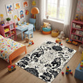 Tiger Rug Floral Rug Gothic Rug Art Rug Abstract rug Non-Slip