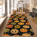 Pumpkin Rug Xmas Rug Modern Abstract rug Non-Slip Washable