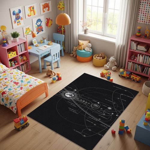 Galaxy Rug Xmas Gift Modern Abstract rug Non-Slip Washable