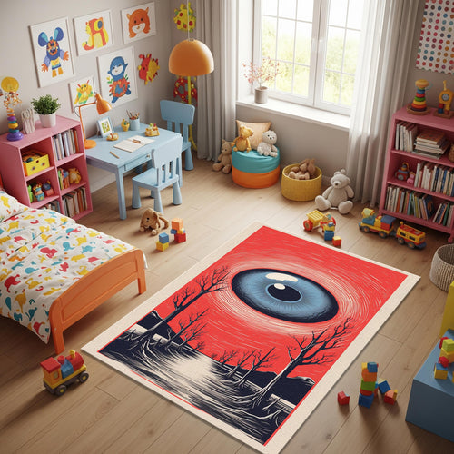 Eye Rug Illuminati Rug Abstract rug Rothko Style Non-Slip