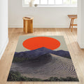 Japanese Hokusai Rug, Gaifu kaisei Rug