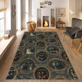 Cat Rug Abstract rug Non-Slip Washable Art Rug Rectangle Rug 8x10