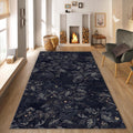 Gothic Rug Rococo Style Rug Owl Pattern Rug Abstract rug Non-Slip
