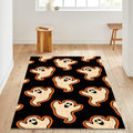 Ghost Rug Xmas Rug Modern Abstract rug Non-Slip Washable Painting