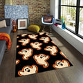 Ghost Rug Xmas Rug Modern Abstract rug Non-Slip Washable Painting