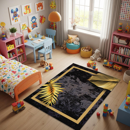 Modern abstract art rug, Non-Slip Washable Rug
