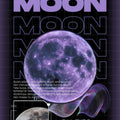 Moon Rug Galaxy Rug Xmas Gift Modern Abstract rug Non-Slip
