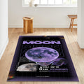 Moon Rug Galaxy Rug Xmas Gift Modern Abstract rug Non-Slip