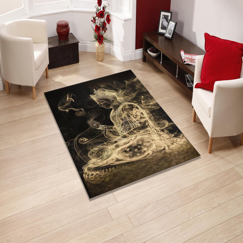 Buddha Rug Meditation Rug Ethereal Rug Non-Slip Washable Rug