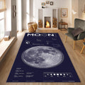 Moon Rug Galaxy Rug Xmas Gift Modern Abstract rug Non-Slip