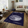 Moon Rug Galaxy Rug Xmas Gift Modern Abstract rug Non-Slip