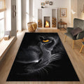 Black panther Rug Black Rug Art Rug Abstract rug Non-Slip