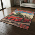 Ferrari F1 Rug F40 Vintage Cover Formula 1 Racing Carpet for
