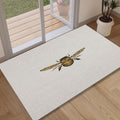 Honey Bee Area Rug, Bohemian Honeycomb Runner, Custom Art Decor
