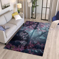 Sword Rug, Sword Decor, Movie Rug, Floral Decor, Boho Chic