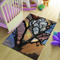 Tree Rug, Multicolored Rug, Fabulous Art Rug, Bohemian rug