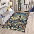 Lighthouse Rug, Art Rug, Bronze Rug, Fabulous Art Rug, Bohemian