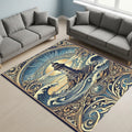 Lighthouse Rug, Art Rug, Bronze Rug, Fabulous Art Rug, Bohemian