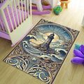 Lighthouse Rug, Art Rug, Bronze Rug, Fabulous Art Rug, Bohemian