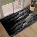 Black Rug, Art Rug, Multicolored Rug, Bohemian rug, Gothic Mat