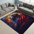 Jesus Rug, Christian Prayer Rug, Christian Rug, Jesus Theme Rug